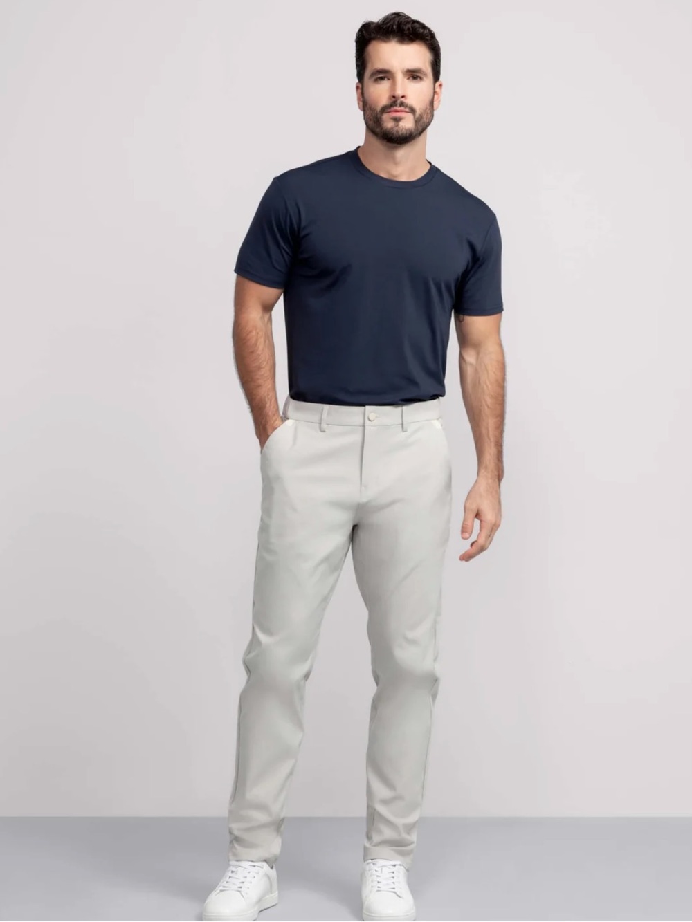 Jack Archer Jetsetter Tech Pant Classic Fit in Stone sz 35x32